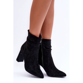 PG1 Bottes à talons en suède noir Mellamene le noir 6