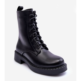 WS1 Bottes plates noires Aganne Worker le noir 1