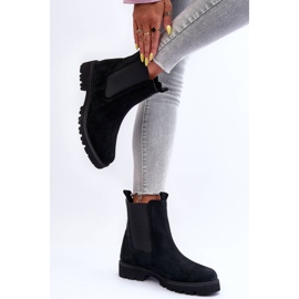 Bottines Jodhpur en Daim Noir Nicole 2672 le noir 4
