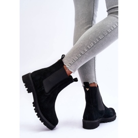 Bottines Jodhpur en Daim Noir Nicole 2672 le noir 6