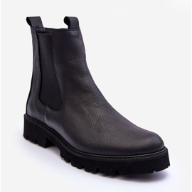 Bottes en cuir Bottines Jodhpur Noir Nicole 2672 1