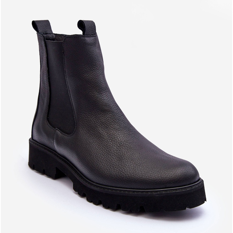 Bottes en cuir Bottines Jodhpur Noir Nicole 2672 1