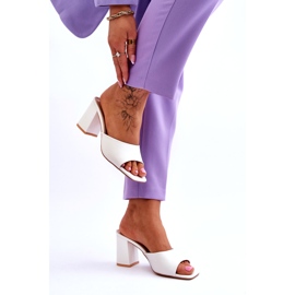 Chaussons Classiques Femme Blanc Loara 4