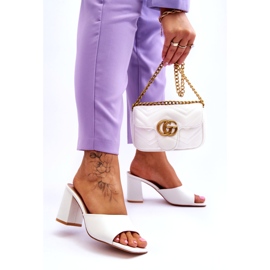 Chaussons Classiques Femme Blanc Loara 3