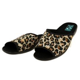 Adanex 16833 chaussons femme léopard le noir 3