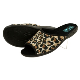 Adanex 16833 chaussons femme léopard le noir 4