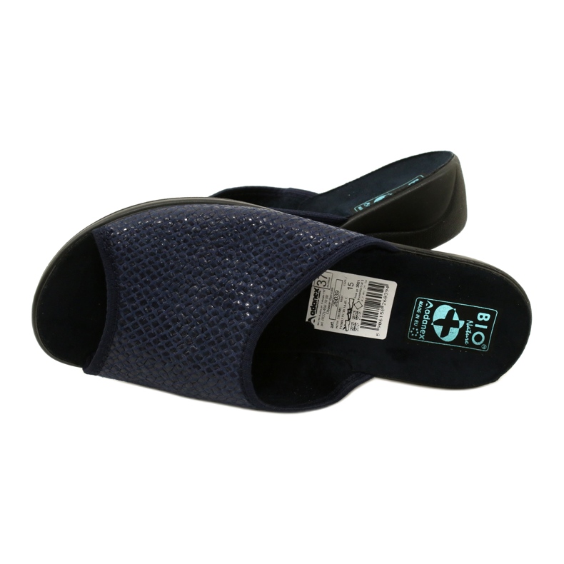 Chaussons Femme Chevrons Adanex 26039 Bleu Marine 5