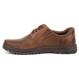 Joker Chaussures décontractées en cuir pour hommes 510J marron brun 1