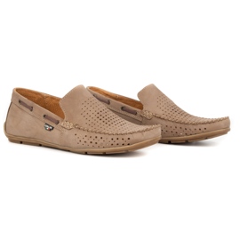 Olivier Mocassins cuir été homme 085DKNT marron brun 2