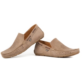 Olivier Mocassins cuir été homme 085DKNT marron brun 1