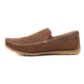 KOMODO Mocassins en cuir pour hommes 920K marron brun 1