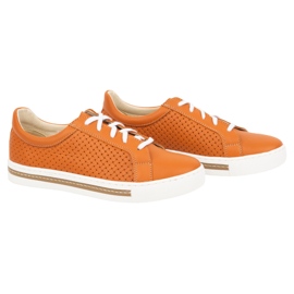 WASAK Chaussures femme baskets en cuir 0675W orange 2