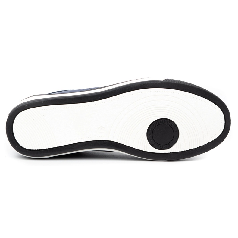 Polbut Chaussures décontractées en cuir pour hommes 2121/2 bleu marine 1