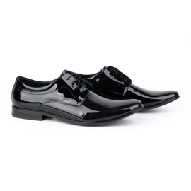 Olivier Chaussures habillées homme cuir verni 305LU noir 1