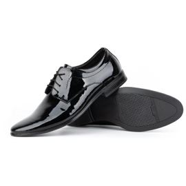 Olivier Chaussures habillées homme cuir verni 305LU noir 2