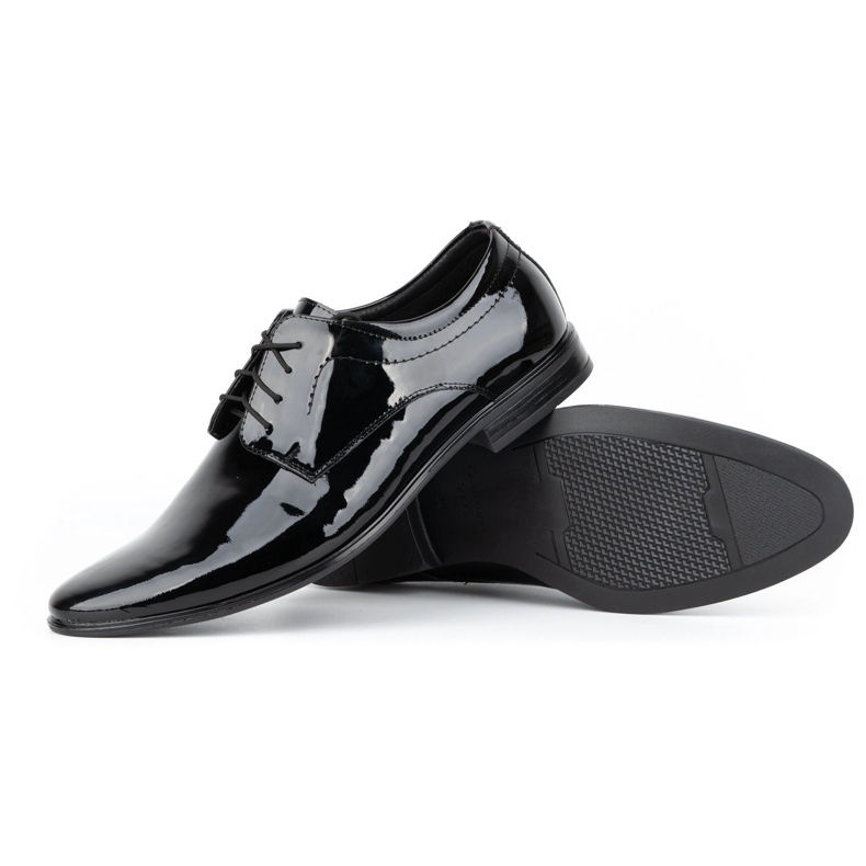 Olivier Chaussures habillées homme cuir verni 305LU noir 2