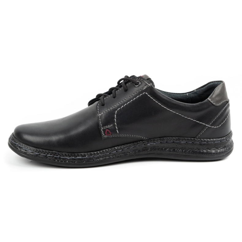Olivier Chaussures décontractées en cuir pour hommes 930MA noir 1