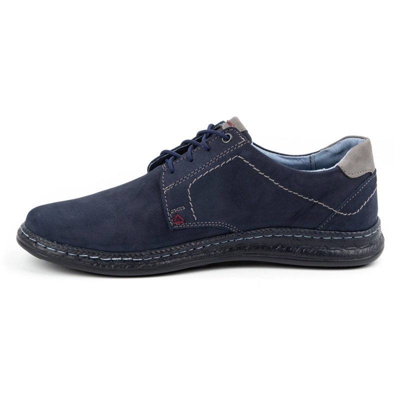 Olivier Chaussures casual cuir homme 930MA bleu marine 1