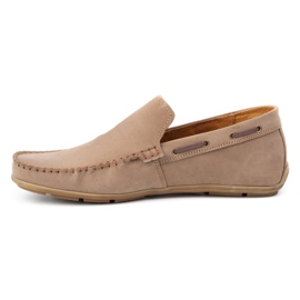Olivier Mocassins cuir homme 085KNT marron clair brun 1