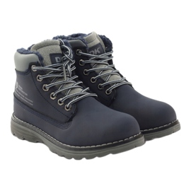 DK Bottes de randonnée d'hiver avec fermeture éclair 75009 bleu marine gris 4