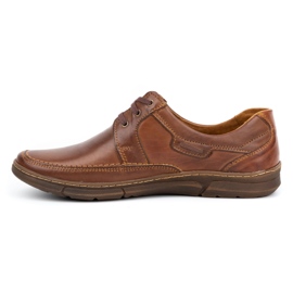 Olivier Chaussures en cuir à lacets pour hommes 60K marron brun 1 Olivier Chaussures en cuir à lacets pour hommes 60K marron brun 1