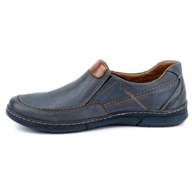 Olivier Mocassins homme en cuir 62K bleu marine 1 Olivier Mocassins homme en cuir 62K bleu marine 1