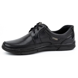 Olivier Chaussures en cuir à lacets pour hommes 60K noir 1