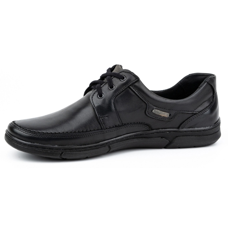 Olivier Chaussures en cuir à lacets pour hommes 60K noir 1