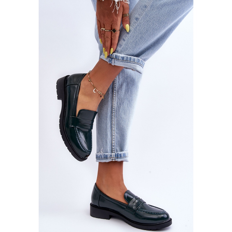 FG2 Mocassins Classiques Femme Vert Faradays 1