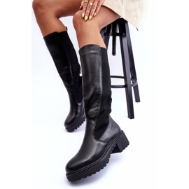 Cuissardes en cuir Fenwell noires le noir 2