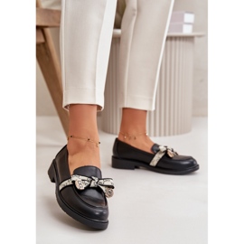 Chaussures Cuir Femme Mocassins Noir S.Barski HY330 2