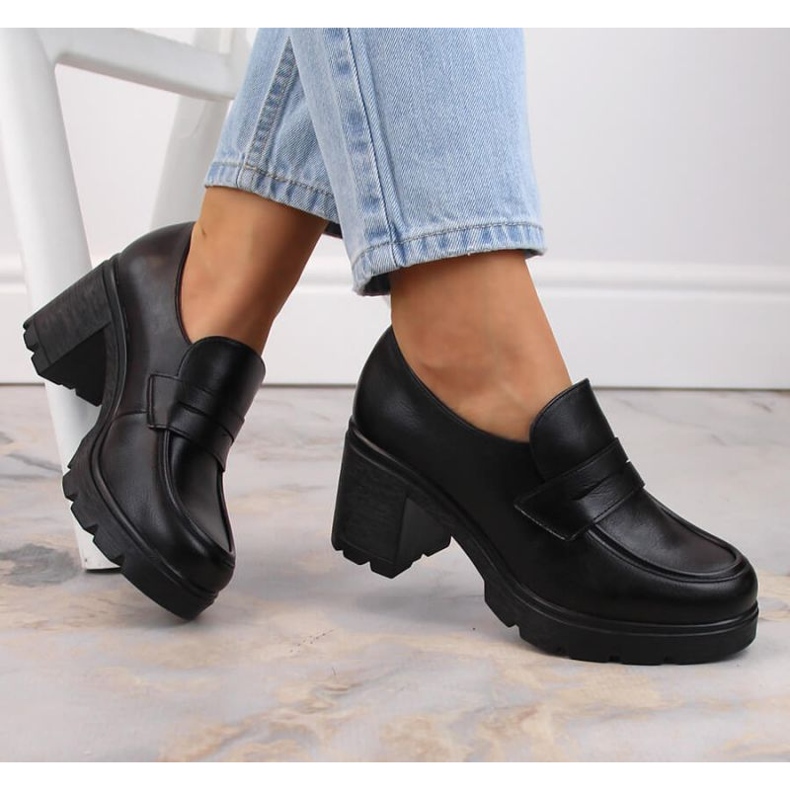 Chaussures sur le poteau Potocki W WOL166A noir le noir 1