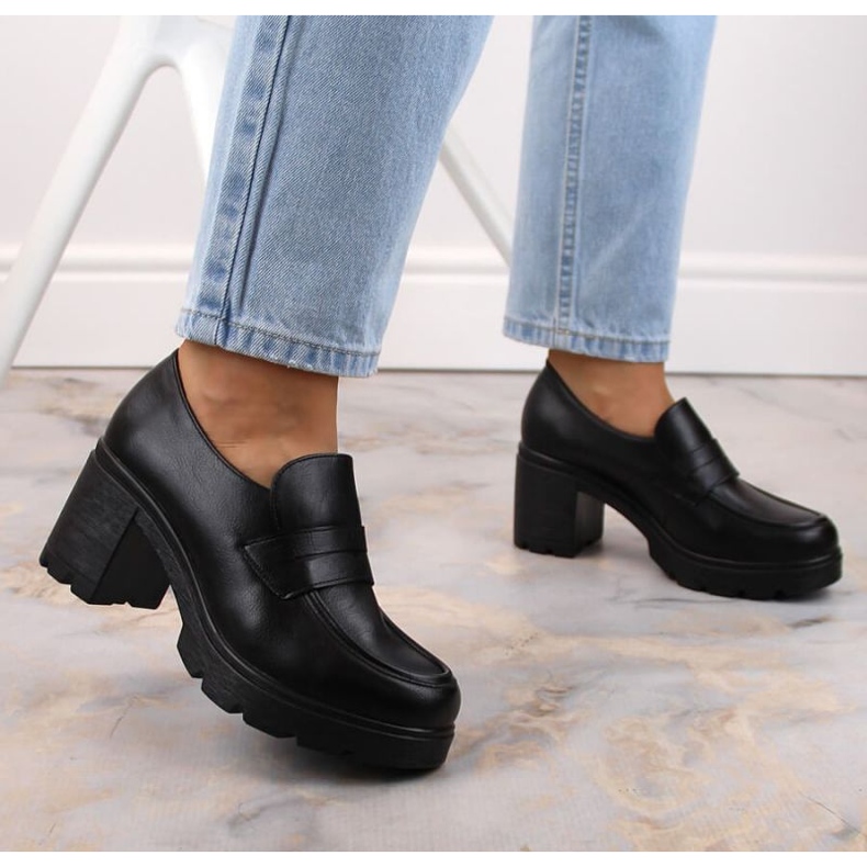 Chaussures sur le poteau Potocki W WOL166A noir le noir 2