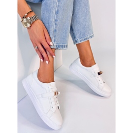 Baskets femme avec fermoir Graff Gold blanc 1
