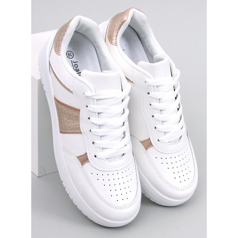Baskets Femme Kline Blanc/Or blanche 1 Baskets Femme Kline Blanc/Or blanche 1