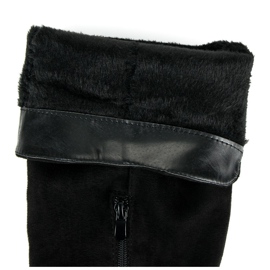 Seastar Bottes en daim sur le poteau noir 2