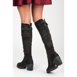 Seastar Bottes en daim sur le poteau gris 3