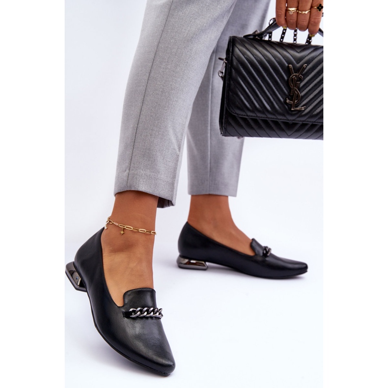 PD1 Ballerines Avec Chaîne Noir Lanez 1