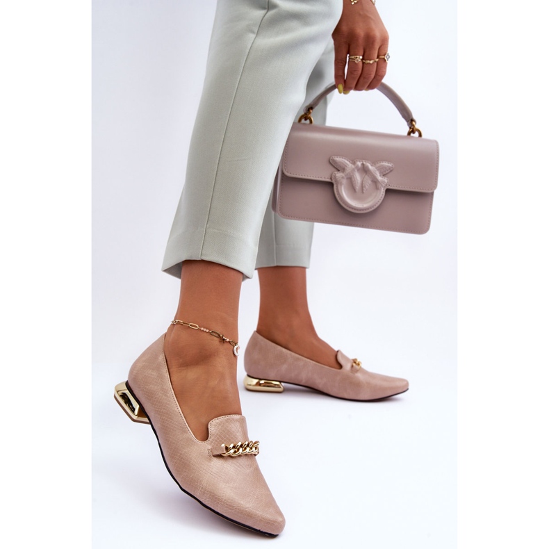 PD1 Ballerines Avec Chaîne Beige Lanez 1 PD1 Ballerines Avec Chaîne Beige Lanez 1