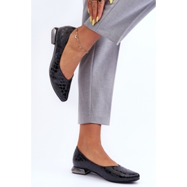 PD1 Vaani Talons Plats En Cuir Noir Vaani 1