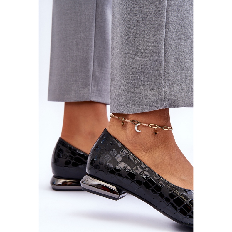 PD1 Vaani Talons Plats En Cuir Noir Vaani le noir 2