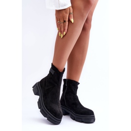 Bottes Classiques Chaudes Suède Vergilia Noir 2