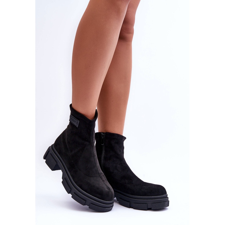 Bottes Classiques Chaudes Suède Vergilia Noir le noir 1