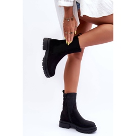 Bottes Hautes Chaudes Jodhpur Boots Nubuck Noir Milca 2