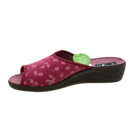 Chaussons velours bordeaux Adanex 28271 Aloe Vera multicolore 2 Chaussons velours bordeaux Adanex 28271 Aloe Vera multicolore 2