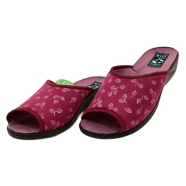 Chaussons velours bordeaux Adanex 28271 Aloe Vera multicolore 3