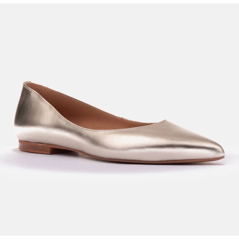 Marco Shoes Ballerines subtiles d'or 1