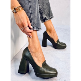 Entee Mocassins à talon vert 2