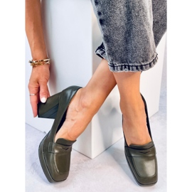 Entee Mocassins à talon vert 3