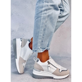 Baskets compensées Vargas Blanco blanche 2